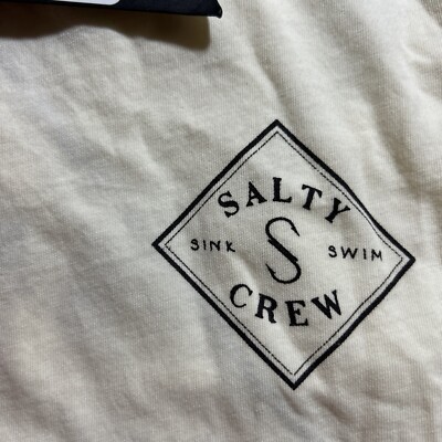 Salty Crew Tippet Long Sleeve Skimmer Tee Bone Color Size X Small New With Tags 