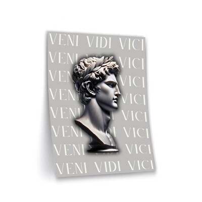 Leinwandbild Poster Acryl Glas Pop-Art Julius Caesar Das antike Rom Classic Stil