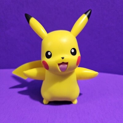 Pokemon My Partner Pikachu 4.5'' Interactive Electronic Figure Sounds Light Toy