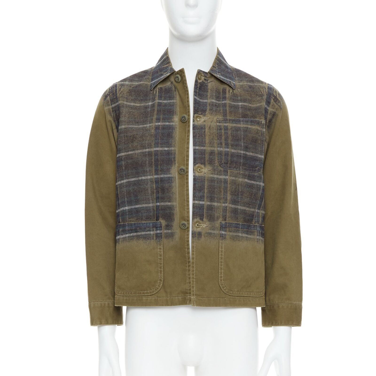 COMME DES GARCONS TRICOT 2013 Runway green check degrade COMME DES GARCONS TRICOT 2013 Runway green check degrade