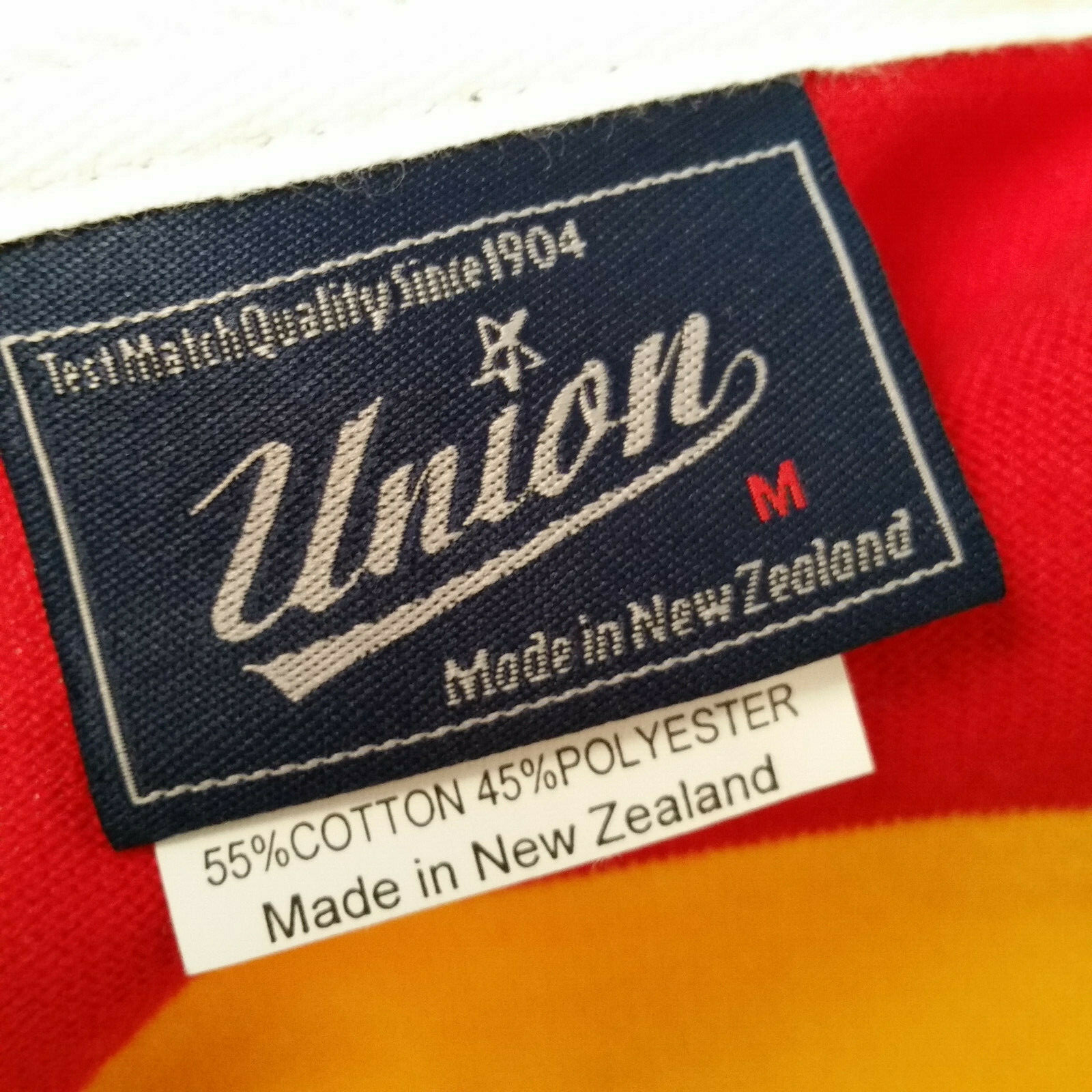 WAIKATO New Zealand Vintage WRU Union Rugby Shirt Jersey Short Sleeve Stripe Med