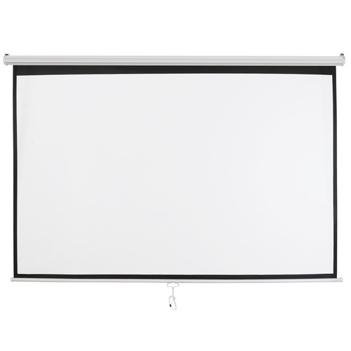 Movie Projector Screen Pull Down 16:10 Foldable Wall Mount HD Projection Screen