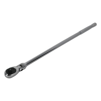 3/8in Drive 18in Long Flex Head Ratchet 40CR 72-Tooth Quick-Release Handle