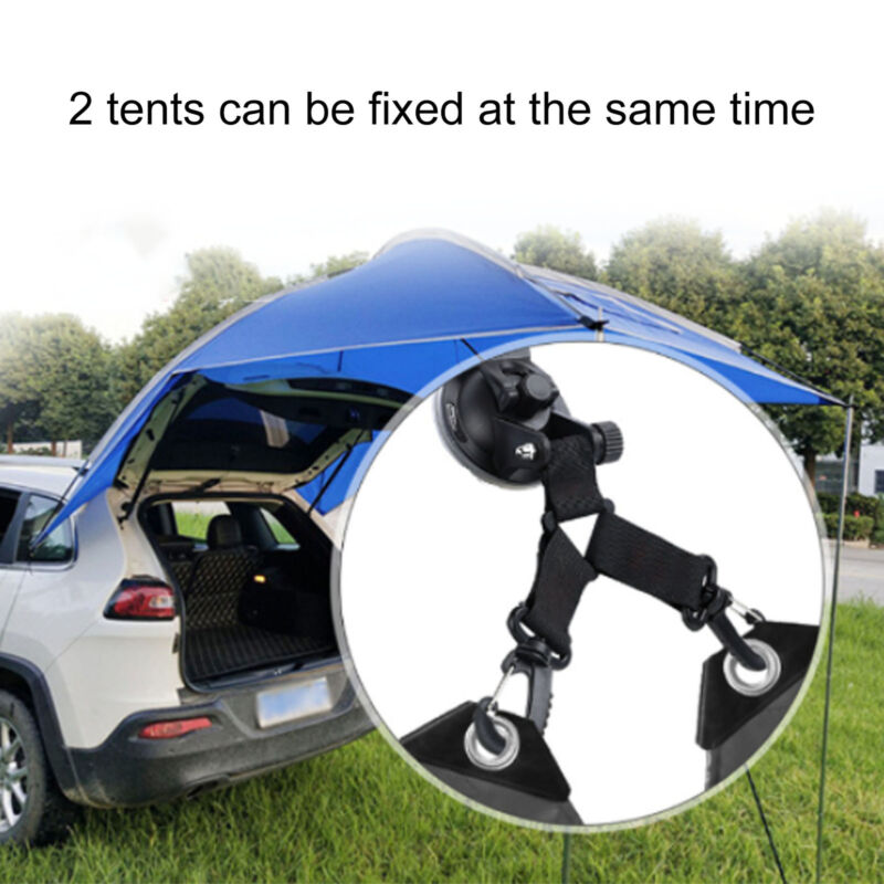 Car Tent Suction Cup Securing Hook Black High Strength Car Tent Suction Cup Lso