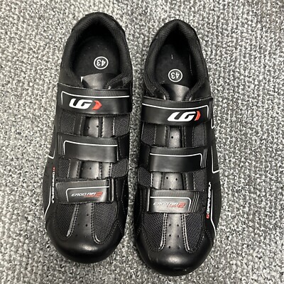 Louis Garneau Ergo Air Comp 2 With Ergo Vent Cycling Black Shoes US 9.5  EU 43