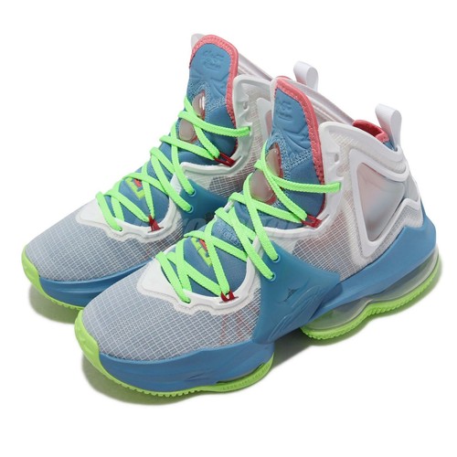

Nike Lebron XIX GS 19 Tropical James White Blue Junior Kids Women DD0418-400, Белый, Lebron Xix Gs