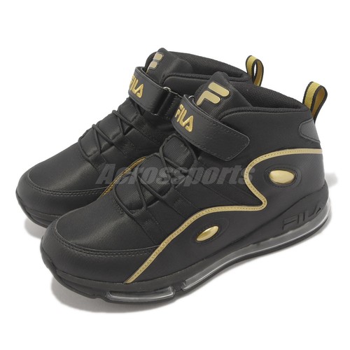 

Fila B401X Black Gold Strap Kids Women Баскетбольная обувь Кроссовки, Черный, B401x