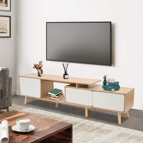 Ing Tv Stand Table Shelving Entertainment Center Adjustable 