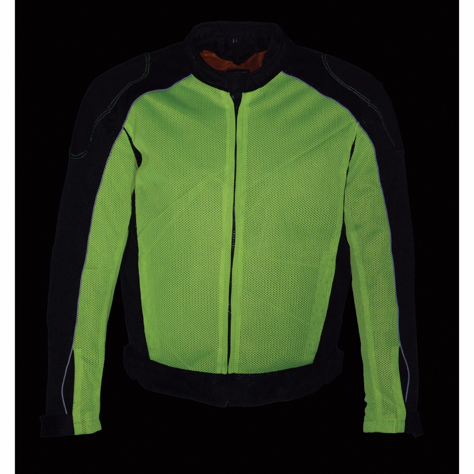Mens Motorcycle Biker High Visibility Riding Mesh Jacket with armors & gunpocket eBay