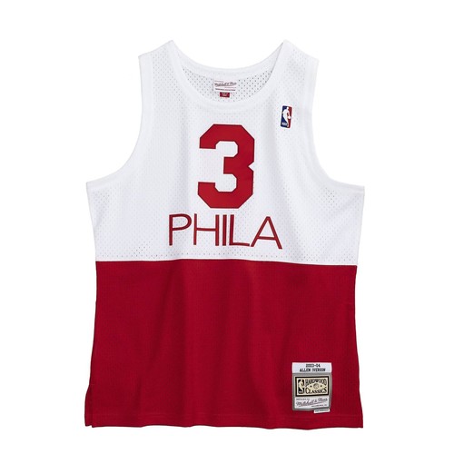 

Мужская футболка Mitchell - Ness NBA SWINGMAN - 76ERS 2003 ALLEN IVERSON, White/red
