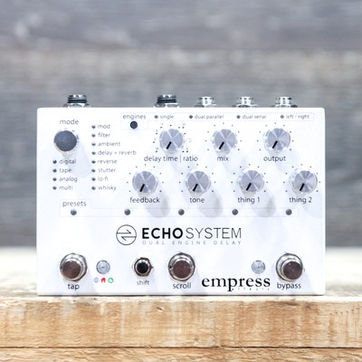 Empress Effects Echosystem Dual Engine Delay 12-Algorithm Delay Effect Pedal