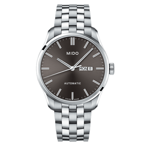 Pre-owned Mido - M0246301106100 - Belluna Sunray Dial