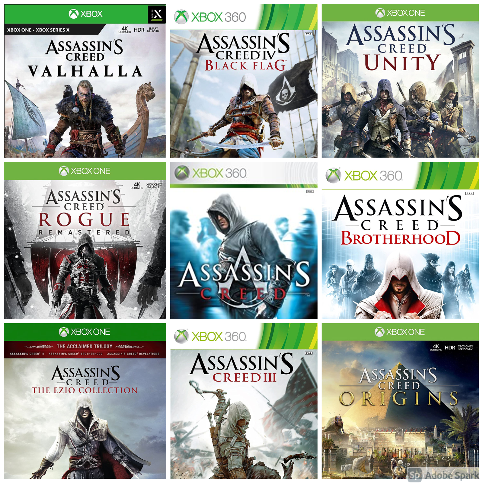 Assassin s Creed Xbox One Xbox 360 Games Choose Your Game