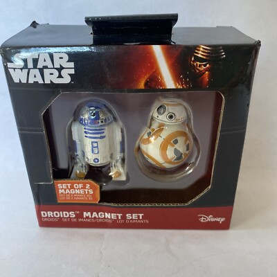 NEW Disney Star Wars R2D2 BB-8 Droids Magnet Set Sealed By ThinkGeek 2016