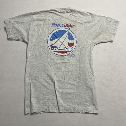 90s Vintage Stars And Stripes USA T Shirt Mens Sz Large Florida Keys Fishing