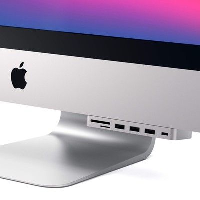 Aluminum Type-C Clamp Hub Pro with USB-C Data Port, USB-A 3.0 Data, Micro/SD ...