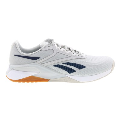 Мужские кроссовки Reebok Nano X2 GX9919 из серой парусины на шнуровке