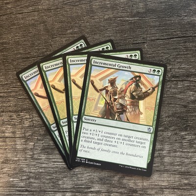 MTG 4x Incremental Growth x4 LP Khans of Tarkir