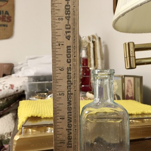 Emb Patent Medicine Bottle Pinex Cough Syrup Fort Wayne IN Indiana Aqua Ca 1920
