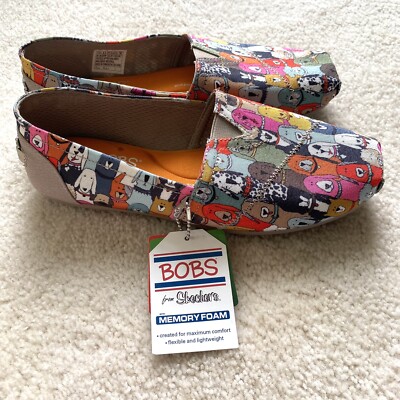 Skechers Bobs For Dogs Wag Party Slip-on Shoes Size 10 New