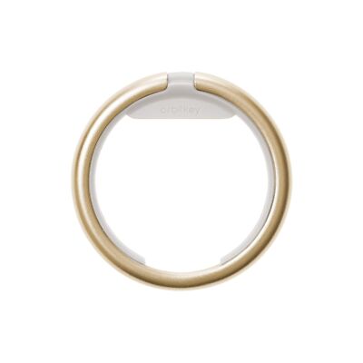 Orbitkey Key Ring | Durable Stainless Steel, Effortless Atta_Gold