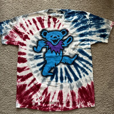 Liquid blue Grateful Dead, The Bear, Tie-Dye Shirt, Brand New Men XL