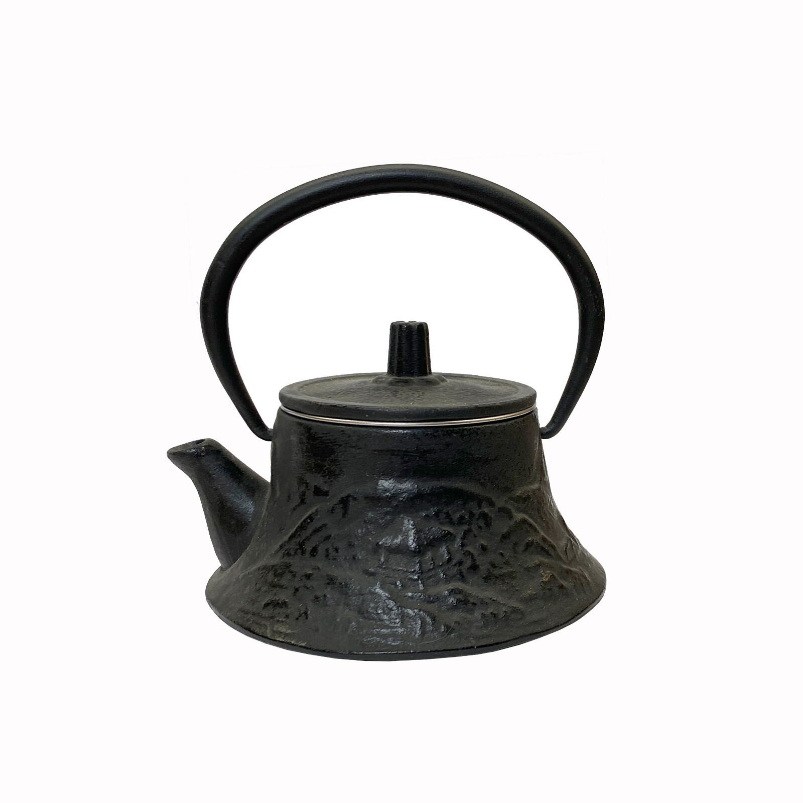 Handmade Quality Asian Cast Iron Teapot Shape Display Art ws2372S Handmade Quality Asian Cast Iron Teapot Shape Display Art ws2372S