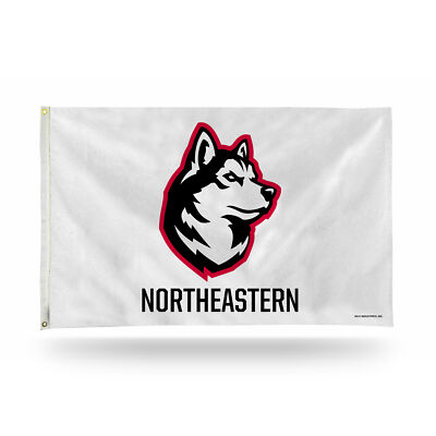 NCAA Rico Industries Northeastern Huskies Primary 3' x 5' Banner Flag