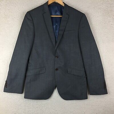 Cedar Wood State Grey Polyester Blend Regular Blazer Jacket Men Size UK 38R NEW