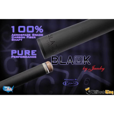 Jacoby Black Carbon Fiber Billiards Pool Cue Stick Shaft 11.8 12.3 12.7