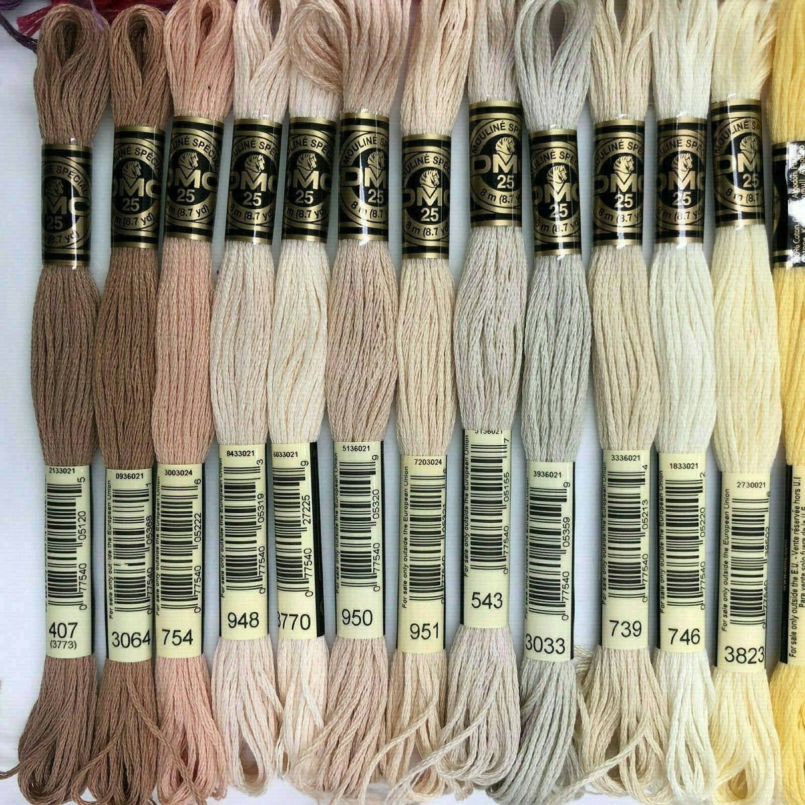 DMC Embroidery Floss Lot of 168 Thread Skeins No Duplicates 100% Cotton SET F