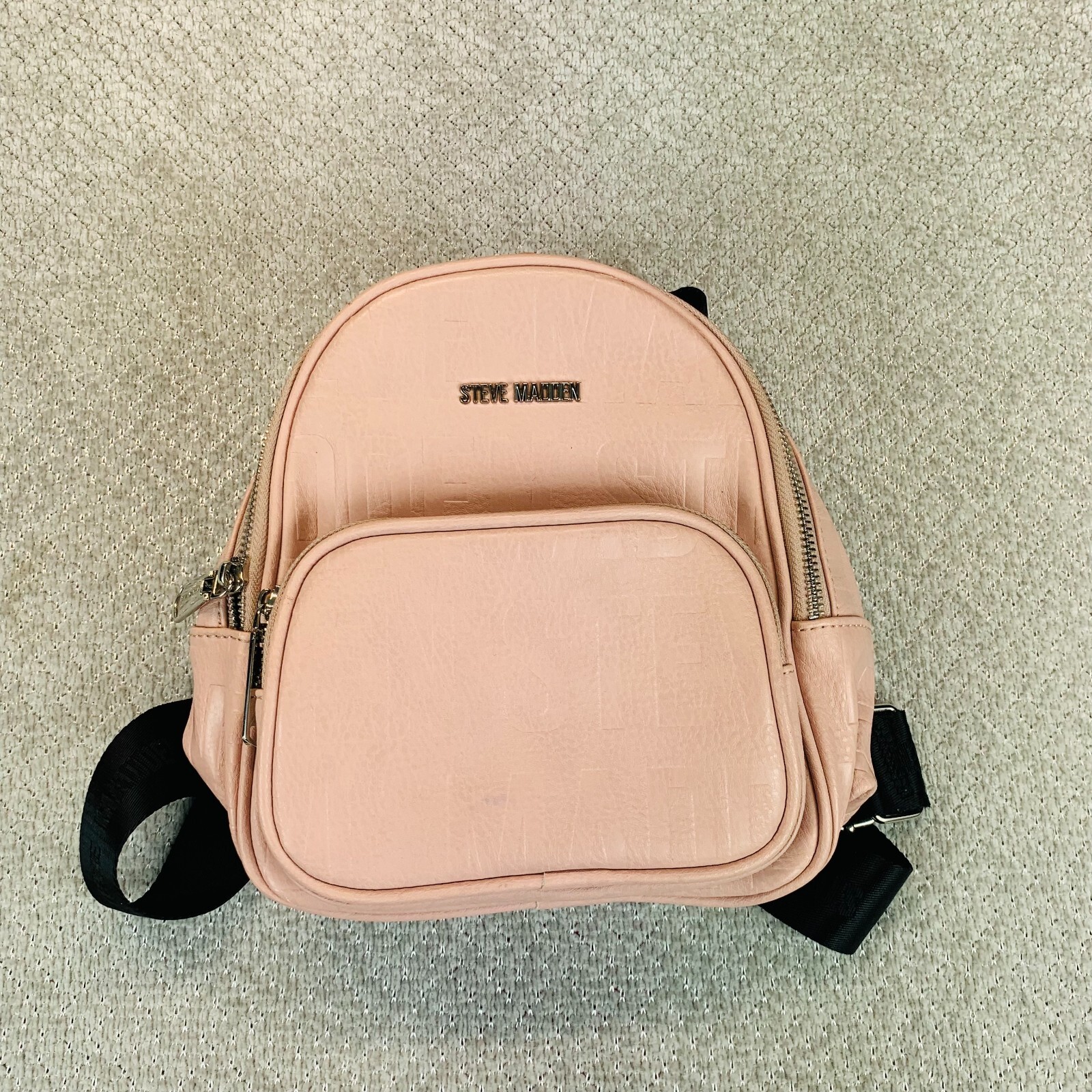 STEVE MADDEN Women Blush Pink Faux Leather Mini Backpack