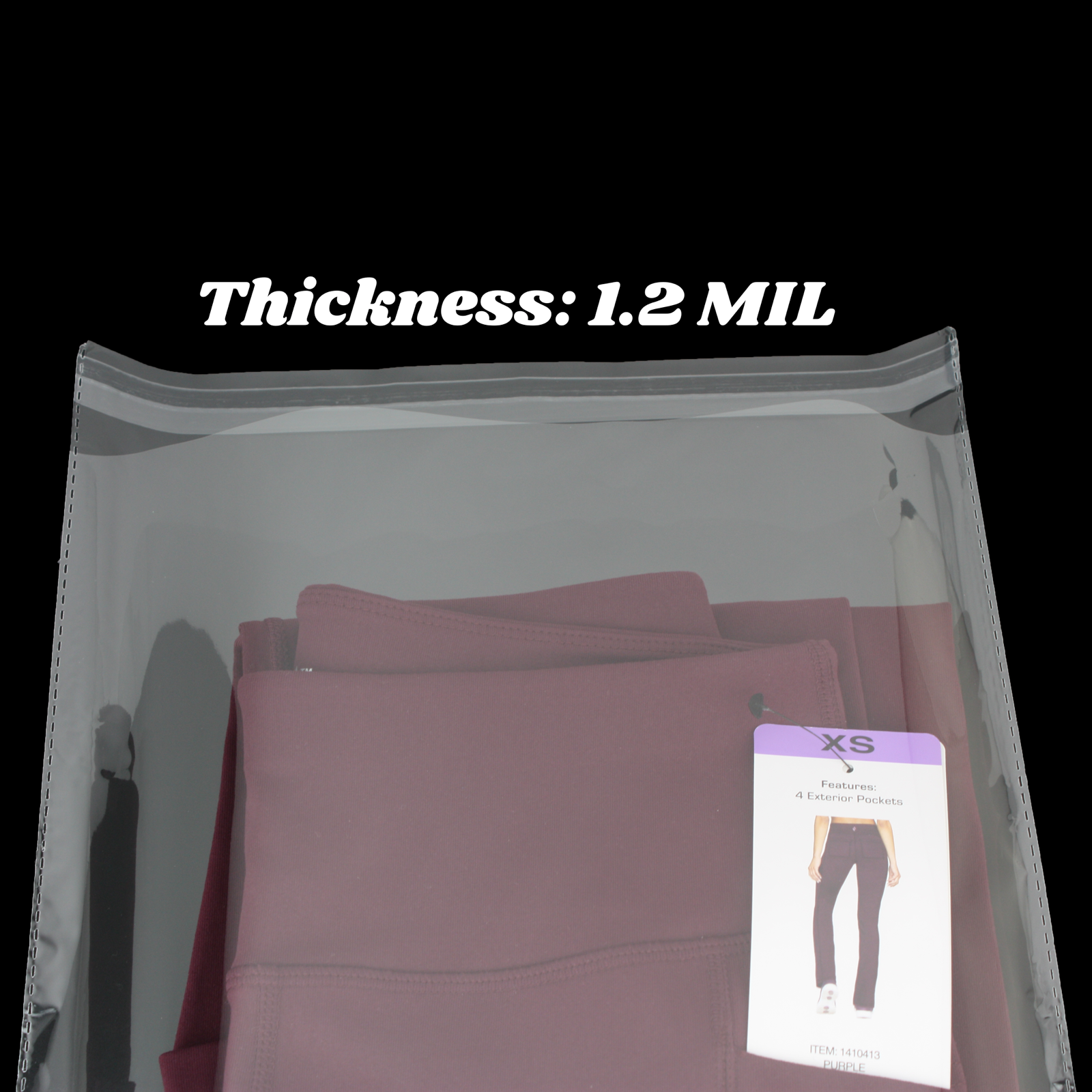 11x14 Poly Clear Plastic Bags Self Adhesive Seal T-Shirt Apparel Resealable