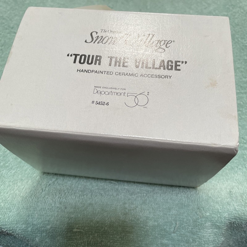 Dept 56 Snow Village Tour The Village Accessory In Original