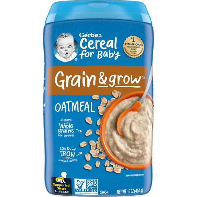 Cereal for Baby, Grain & Grow, 1st Foods, Oatmeal, 16 oz ( 454 g)