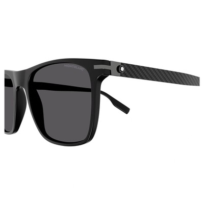 MONTBLANC MONT BLANC MB0248S-005 BLACK BLACK GREY SUNGLASSES