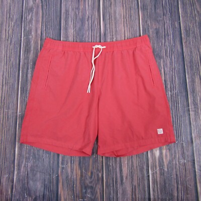 Marine Layer NEW NWT Mens Large Red Saturday Sport Shorts Active Workout