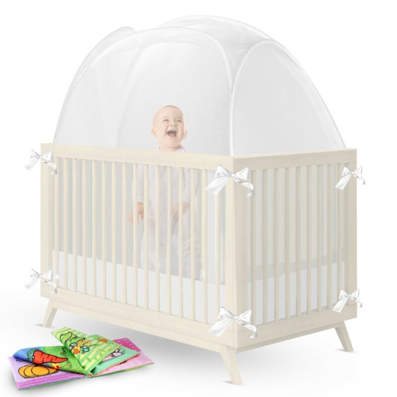 Danie & Fonst Premium Baby Crib Tent| Crib Canopy| Crib Cover| Crib Net