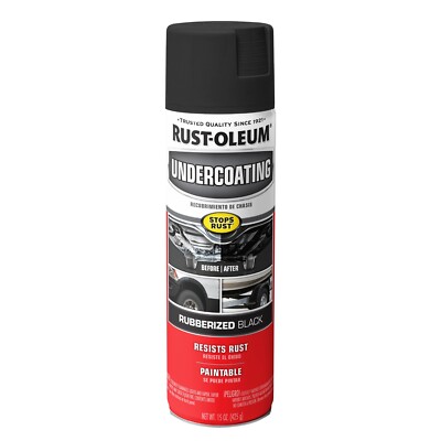 Black Cars Truck Undercoating Rubberized Protection Coating Spray Paint 15oz