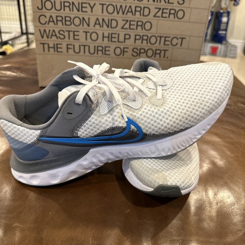 Nike Renew Run 2 Men's Size 14 White Blue Grey Sneakers CU3504-003
