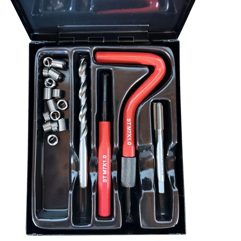 Kit Filets Rapportes M 7 X 100 Type Helicoil, M7 Pas De 1.00