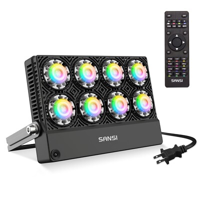SANSI RGBW 50W LED Flood Light Outdoor Xmas Tree Party Decoration Spotlights
