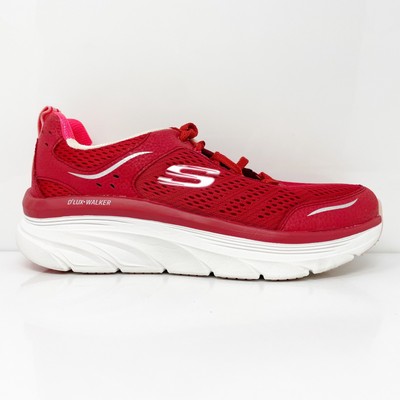 

Skechers Womens D Lux Walker 149023 Красные кроссовки Кроссовки Размер 8, Красный, D Lux Walker