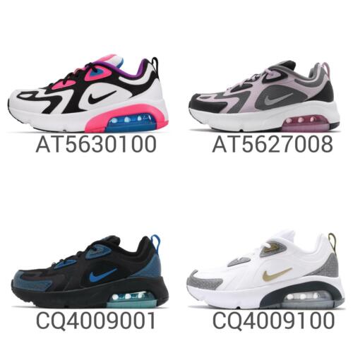 

Nike Air Max 200 GS Junior Kids Женская повседневная обувь для образа жизни Кроссовки Pick 1, Nike Air Max 200 Gs