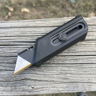 Chaves Knives Ultramar C.H.U.B CHUB Titanium Utility Knife Black PVD w/ blades