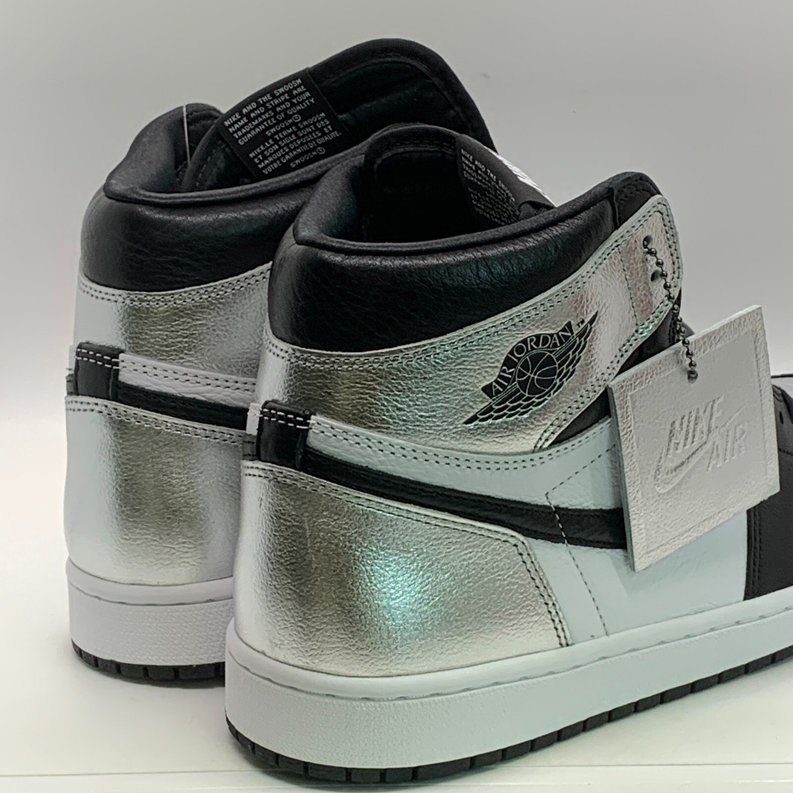 Pre-owned Jordan Nike Air  1 High Og Silver Toe Size 11w Women / 9.5m Men Shoe Cd0461-001