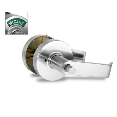 ADA COMPLIANT. COMMERCIAL INDICATOR LOCK. RIGHT-SIDED. 646 SATIN NICKEL (C5FN-R)