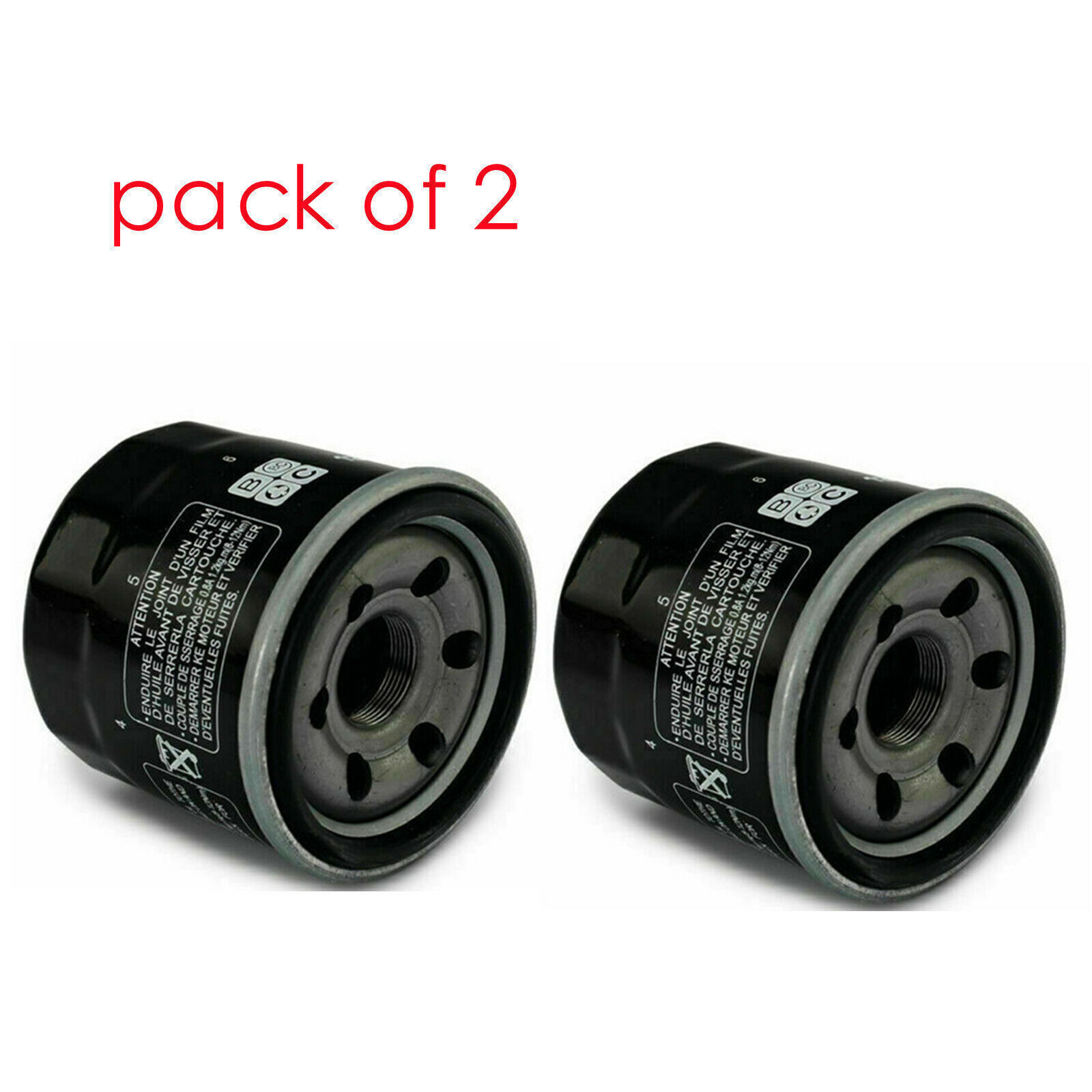 2x Oil Filter For Suzuki GSX-R 600 750 GSX 1300R GSX 600F 750F Bandit 1250 SV650