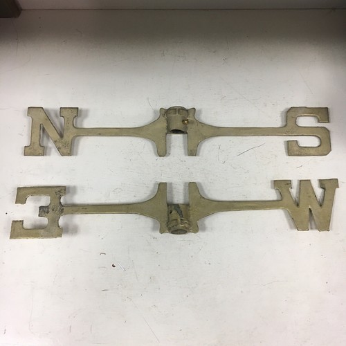 Large 18” Brass Directionals FOR FULL SIZE WEATHERVANES FITS 3/4'' RODS