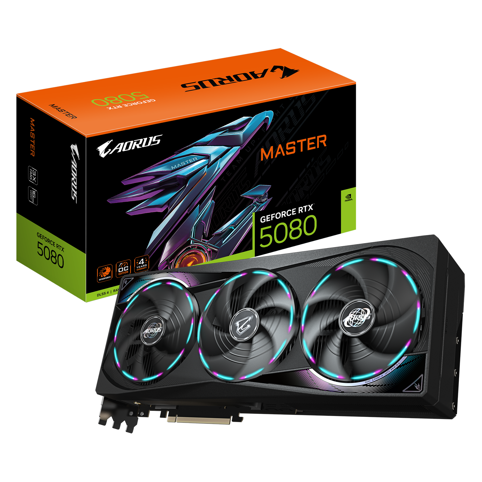 Gigabyte AORUS GeForce RTX™ 5080 MASTER 16GB GDDR7 Pcie×5.0